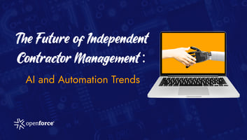 AI-powered contract management dashboard automating independent contractor agreements to improve compliance and streamline business operations.