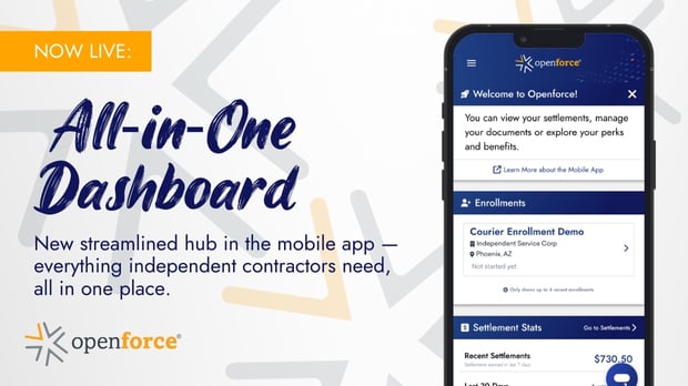 Openforce Mobile App Dashboard Launch