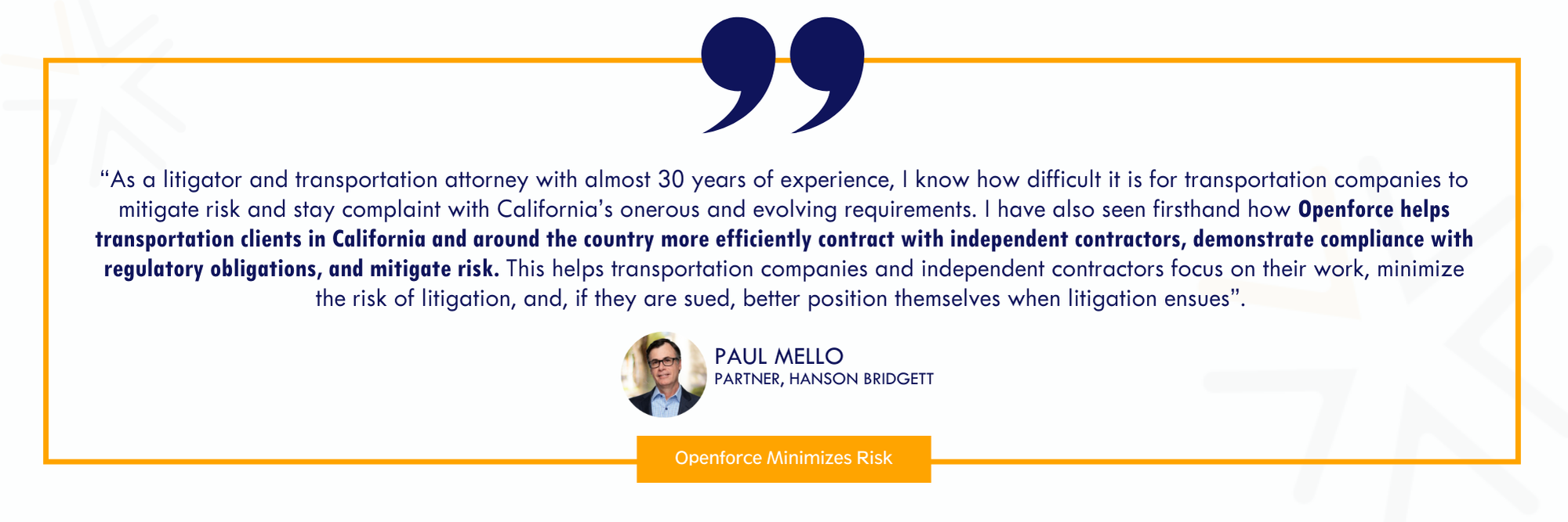 Paul Mello Testimonial